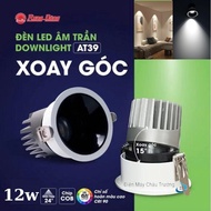 Rang Dong 12W 75 angle rotating ceiling light Model AT3939 76/12W - Spotlight AT39 Rang Dong phi 76