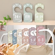 8Pcs /Set Infant Wardrobe Divider Label Newborn 24 Months Baby Closet Dividers Wood Nursery Clothes 