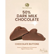 Benns Ethicoa 50% Dark Milk Chocolate Buttons | Halal Ingredients | Dark Milk Chocolate | Praline Ch