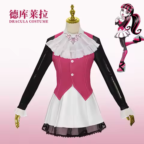 Monster Fantasy High Draculaura Cosplay Spectra Vondergeist Costume Adult Women Outfits Halloween Ca
