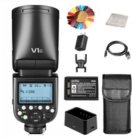 Godox V1 V1-S V1S Round Head Camera Flash Speedlite for Sony Cameras, 2.4G Wireless TTL 1/8000 HSS, 