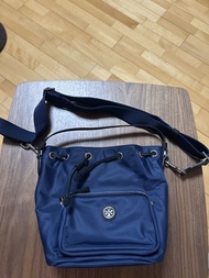 Tory Burch 藍色尼龍水桶袋