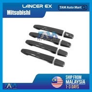 Mitsuibishi Lancer 2008 - 2017 Door Handle Cover Trim Carbon Fiber Pattern Mitsuibishi Lancer Car Ac