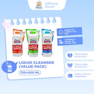 Pureen Liquid Cleanser Value Pack (Bottle + Refill) 750ml + 600ml