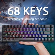 Hot Swap RK68 65% Bluetooth Type-C RGB Mechanical Gaming Keyboard RK Switch Compact 68Keys Wireless 