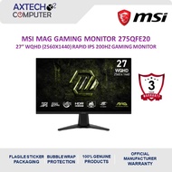 MSI MAG 275QF E20 27" WQHD 200Hz Gaming Monitor ( DP, HDMI, 3 Yrs Warranty )