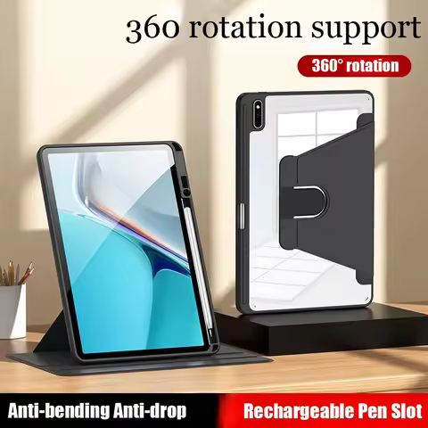 360 Rotation Smart Case for Huawei MatePad Pro 13.2 12.2 12.6 11 10.8 Air 11 SE 10.4 T10 T10s M6 10.