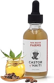 Organic Castor Oil - How Mother Nature Would Want It - 2oz - 100% Pure - Cold Pressed - Hexane Free - For Hair, Skin, Eyelashes, Eyebrows &amp; Nails - from Papa Rozier Farms