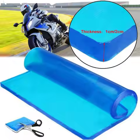 Motorcycle Seat Gel Pad Comfortable Soft Cooling Cushion Shock Absorption Mat - Blue (25 x 25 x 1 cm