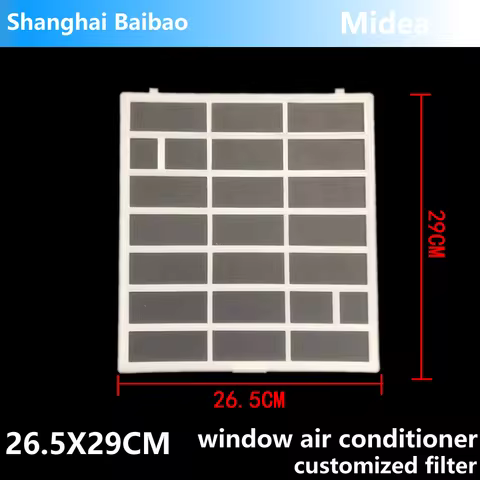 Customized Air Conditioner Filter For Midea/Rasonic/Froster Window-mounted Type Air-Conditioner Dust