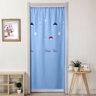 Door Curtain Fabric Bedroom Room Bathroom Living Room Home Decorative Partition Curtain Punch-Free Curtain Cloth Door Curtain/Fengshui Curtain Door Curtain