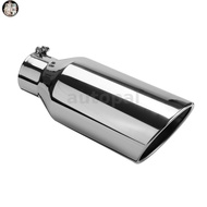 IP Universal 3 Inch Inlet 5 Inch Outlet Exhaust Tip 12 Inch Length Bolt-On Tailpipe Anti-Corrosive H