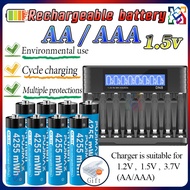 8 slot Smart battery charger🔋AA AAA Rechargeable Battery 1.5v Lithium Battery AA and AAA battery Lar