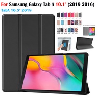 For Samsung Galaxy Tab A 10.1" 2019 2016 TabA 10.5" 2018 High Quality PU Leather Magnetic Flip Stand Cover SM-T510 T515 T590 T595 T580 T585 Fashion Tablet Protective Case