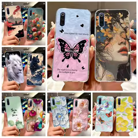 For Xiaomi Mi 9 Lite Case New Fashion Painted Cover Soft Silicone Phone Case For Xiaomi Mi 9 SE Mi9 