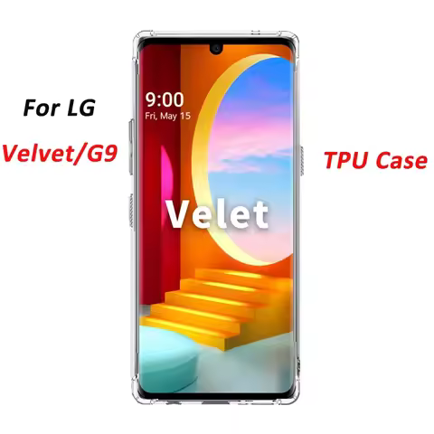 For LG Velvet G9 V60 V50 V50S V40 V30 Soft TPU Case Transparent Silicone Case for LG G9 Velvet Ultra