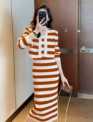 Zero Rajut Store - Set Dress Rajut Cardigan Dress Sleeveless Cardigan Long Sleeve #4515