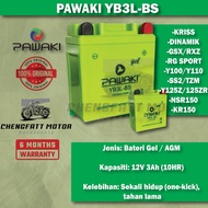 PAWAKI YB3L-BS Gel Battery 12V 3Ah (AGM) – Motor KRISS/SS2/RXZ/125Z/NSR