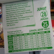 kalender harian islami 2022 - kalender meja/sobek tahun 2022 promo