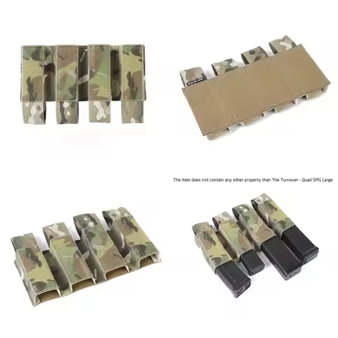 PEW TACTICAL Widened Turnover - Quad SMG Large DOPE The Slickster MAG MP7 MPX UMP45 EVO Magazine Ins