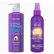 Aussie 3 Minute Miracle Moist Deep Conditioner Treatment Deep Conditioner Avocado Leave In Spray Joj