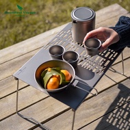 D9 · Ready Stock|Pure Titanium Barbecue Grill Outdoor Dining Camping Portable Picnic Folding Grill Titanium Plate Multifunctional Barbecue Net Can Be Used as a Table