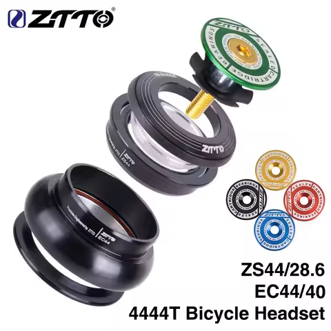 ZTTO 4444T MTB Bike Road Bicycle Headset 44mm ZS44 CNC 1 1/8"-1 1/2" 1.5 Tapered Tube fork Internal 