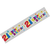 21st Happy Birthday Foil Banner Party Decoration Festival Party Hang Festival Stylish Display