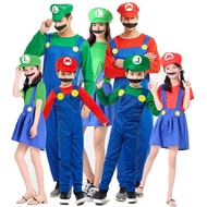 Super Mario Cosplay Costume Suitable For Halloween Party Kids And Adults.