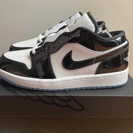 Jordan Air Jordan 1 Low Concord 白黑漆皮 男女同款 運動波鞋