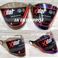 VISOR XDOT G626 G626A ORIGINAL TINTED RAINBOW / VISOR HELMET