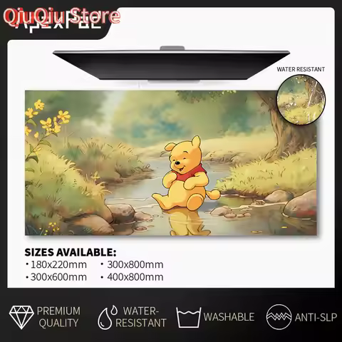 Winnie-the-Pooh Gaming Mousepad Non-Slip Computer Mouse Pad Mouse Padcomputer Large Gaming Mouse Pad