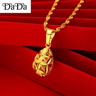 gold chain 916k gold necklace for women gold drop pendant gold ladies necklace hollow flower hydrangea necklace