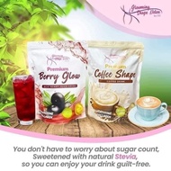 【With FREEBIES】 Glowming Premium Coffee Shape | Premium Berry Glow Acai Berry Juice Drink 10 Sachet