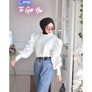 Baju Imfort Wanita Melva Blouse / Atasan Wanita / Atasan Balon / Baju Trending