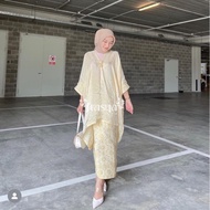 Frasya Boutique | Best Selling!! Viscose Batik Tunic Blouse Set Songket Skirt