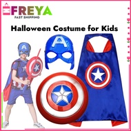30CM Plastic Captain America shield Captain America Mask Cloak Halloween Costume for Kids Toys