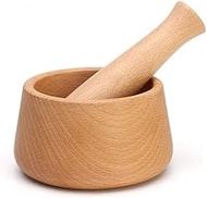 RFSTGYU Wood Mortar And Pestle, Handmade Crush Spices Garlic Smasher Mortar And Pestle Wooden Manual Garlic Masher Kitchen Masher Grinder Kitchen Tool For Spices, Seasonings