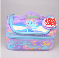 Australian Smiggle Double Layer Bento Handbag Lunch Box Primary School Student Kids Waterproof Heat Insulation Bag Large Size Lunch Bag