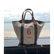 1: 1 High-Quality Original Label Real Shot New Style Face Go Beach Bag Canvas Leather Go Bag Ladies 