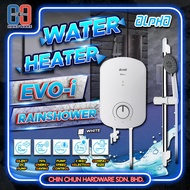 Alpha Instant Water Heater+Shower Head EVO-i | EVOi Matt Black|White|Bathroom Water Heater|Toilet Sh