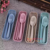 Plastic Chopsticks Spoon Fork Cutlery Set Made Of Rice Straw. Home Appliances se99 nt99