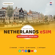 Netherlands eSIM 50GB Data | Instant QR | High Speed Internet | 180 Days | REDXTRAVEL.MY