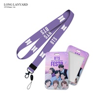 BTS BLACKPINK STRAY KIDS SEVENTEEN EXO NCT NEW JEANS Lanyard Card Holder Phone Straps Keys ID Card