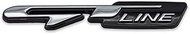 3D Metal GT Line Logo Car Emblem Auto Grand Tourer Badge Premium Sticker Racing Sport Decal Replacem