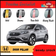 Honda CRV 2013-2016 Door Window Pillar 6PCS Chrome / Glossy Black / Gold / Rose Gold Design Accessor