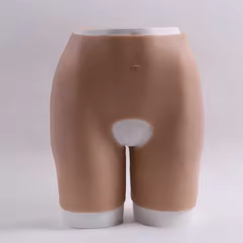 Open three-point pants, fake butt, hip, silicone seamless fake underwear, fake lady peach buttocks