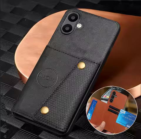 For Samsung Galaxy A06 Case Flip Wallet Card Slot Stand Leather Back Cover for GalaxyA06 A 06 Car Ma