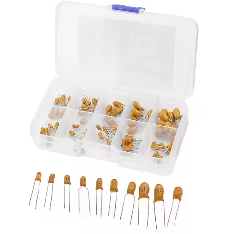 10Value 100pcs/box Tantalum Capacitor 16V Electronic Capacitor Kit 1uF 2.2uF 3.3uF 4.7uF 10uF 15uF 2