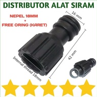 sale KONEKTOR POMPA DC 12V FEMALE 18MM NIPEL NEPEL WITH RUBBER O RING